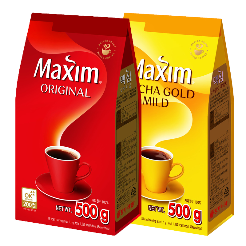 韩国进口Maxim麦馨（原味/摩卡）黑咖啡